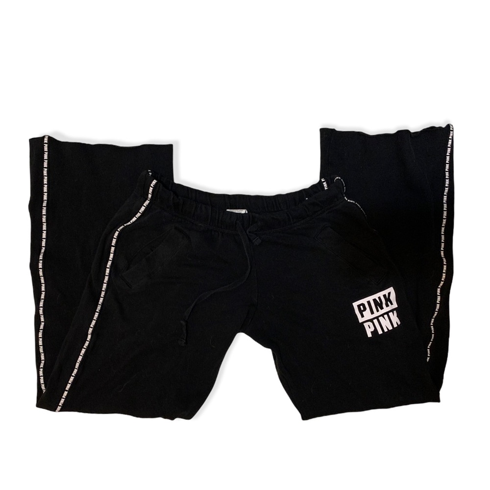 PINK Victoria's Secret Black Track Pants